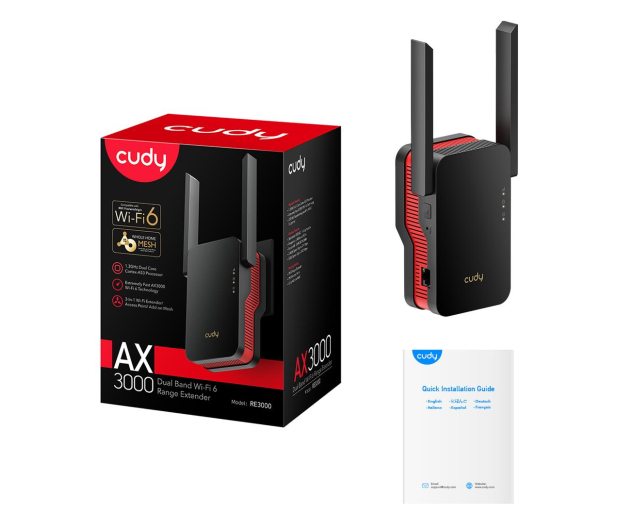 CUDY Wzmacniacz sygnału WiFi Mesh RE3000 AX3000 - 1189171 - zdjęcie 5